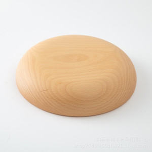 Beechwood Round <b>Tray</b> Set Solid Wood Shallow Dish For Fruit Dessert Serving Hotel Coffee <b>Tea</b> Use - Product Image 5