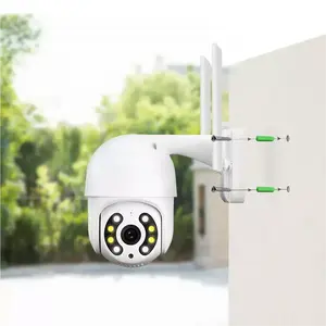 Caméra de sécurité extérieure intelligente sans fil HD 4MP Full Color Vision nocturne Icsee Robot Outdoor Ip Wifi Cctv PTZ