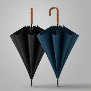 Wholesale High Quality Straight Branded Designer Uv Protection Windproof Outdoor Golf Custom Sun Rain Umbrellas With Logo