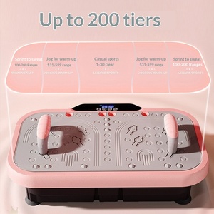 Plateforme vibrante d'exercice XLAN pour entraînement complet du corps, plateforme de fitness vibrante avec barres de pompes détachables - Product Image 3