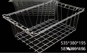 Roestvrijstalen Gaasmand Vierkante Flexibele Metalen Netkast/Keukenlade/Draadkorf Opslag Met Handgrepen Keukenstijl - Product Image 6