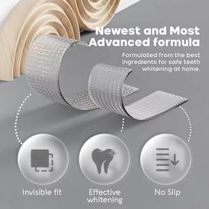 Benutzer definiertes Logo Frische Erdbeer geschmack Zahn aufhellung streifen Sofortiges Ergebnis Kein Slip PAP Gel streifen - Product Image 4