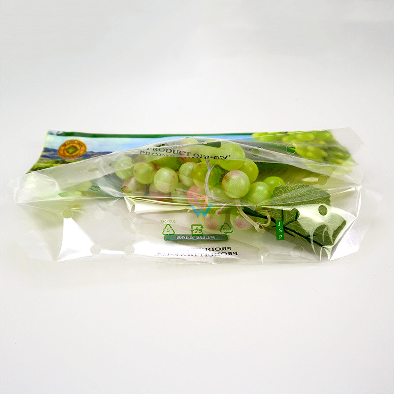 Resealable Fruits Vegetable Plastic Zip Lock Food Packaging Bag