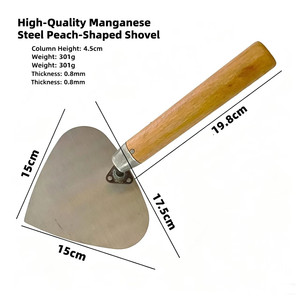 Truelle à plâtrer pointue, Couteau à plâtrer, Grande <span class=keywords><strong>pelle</strong></span>, Racloir à mastic, Outil <span class=keywords><strong>de</strong></span> construction <span class=keywords><strong>de</strong></span> maçonnerie, <span class=keywords><strong>Pelle</strong></span> triangulaire pour la pose <span class=keywords><strong>de</strong></span> briques - Product Image 3