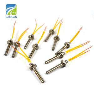 Laiyuan低ワットDc12ボルト36W電気ミニチューブヒーターM6スレッドカートリッジロッドヒーター、リード線付き - Product Image 1