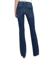Shorts en jean foncé vintage lavable pour femme, taille haute, ultra confortable, coupe bootcut, Flex Motion Renegade 12 Medium
