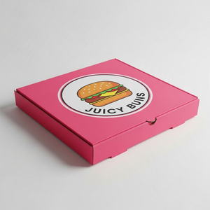 XJY custom densign 33 35 <span class=keywords><strong>CM</strong></span> 30 40 <span class=keywords><strong>9</strong></span> Pouces Burger logo impression Paquet Carton Imprimé Emballage En Vrac Pas Cher Boîtes À Pizza Avec Logo - Product Image 3