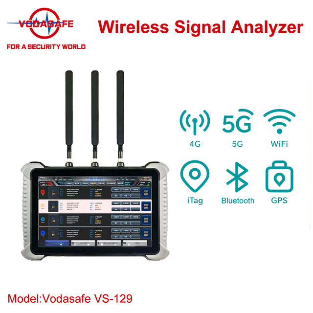 Vodasafe Compact Portable RF Spectrum Analyzer with RF Power Meter Wide Band Signal Detector USB Type-C Powered