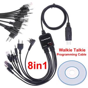 Cable de programación 8 en 1 interfaz Baofeng Quansheng analógico Walkie Talkie Frecuencia de escritura Universal USB FM Cable de datos de escritura - Product Image 2