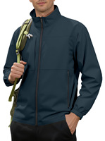 Vente en gros Veste coupe-vent de haute qualité Veste légère personnalisée pour hommes Manteau de travail coupe-vent Veste imperméable à coquille souple