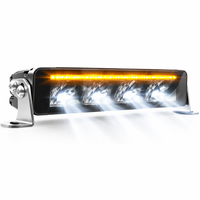 Barre lumineuse LED 9,5 pouces 120W à rangée unique, projecteur auxiliaire, lampe de conduite tout-terrain pour camion, pick-up, SUV, modification de calandre