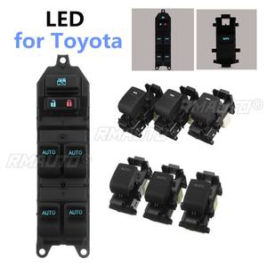 Interruptor de Ventana Eléctrico LED con Luz de Fondo para Toyota RAV4, Camry, Corolla, Yaris, Cruiser, Vios, Highlander (LHD, Conducción Izquierda) - Product Image 1
