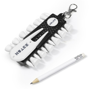 HUAEN <b>Golf</b> Tee Rack With Ball Marker And Divot Tool Multifunctional Accessory For Golfers - Product Image 1