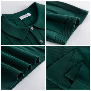 Polo a Maniche <span class=keywords><strong>Corte</strong></span> da <span class=keywords><strong>Uomo</strong></span> in Maglia, Personalizzabile con LOGO, OEM&ODM, Estivo, Antirughe, Tinta Unita, Nuovo Stile Casual Business - Product Image 2