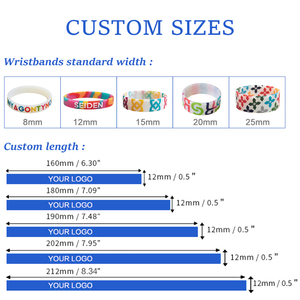 סיטונאי לוגו מותאם אישית wristbands גומי צמידים הלהקה הזול ביותר עבור מתנת קידום מכירות - Product Image 4