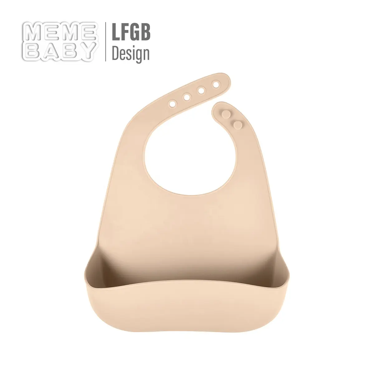 LFGB High Quality Waterproof Customized Baby Silicone Bibs Original Design Silicone Baby Bib For Toddler Kid