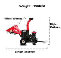 Hete verkoop 27PK DR-GS-27SF Hydraulische Aangedreven Benzine Mobiele Houtversnipperaar/Schredder Machine Houtversnipperaar