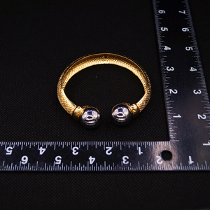 Pulsera chapada en oro de malla de estilo abierto a la moda Pulsera en forma de <span class=keywords><strong>C</strong></span> con pulsera de metal para mujer - Product Image 6