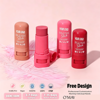 Stick de blush crème végétalien OEM, marque privée, multi-usages, teinte pour les lèvres et les joues, pigmenté, naturel, à base de plantes, hydratant, maquillage pour le visage