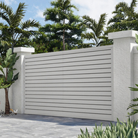 Panel de Pared Exterior de PVC Minimalista Moderno, Tablero Decorativo Impermeable a Rayas para el Hogar y Exteriores de la Casa