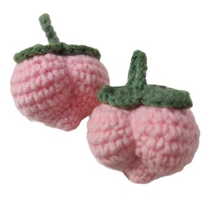 <span class=keywords><strong>Handmade</strong></span> dệt kim đào trái cây Crochet búp bê dễ thương may & dệt đồ chơi cho quà tặng hoàn thành bằng tay - Product Image 4