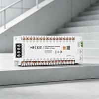 Controlador de Luces para Escaleras Programable de 32 Canales, Atenuador de Iluminación Inteligente WiFi para Escaleras, 32 Escalones para Sistema de Automatización del Hogar