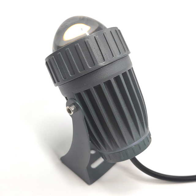 10W Narrow Beam LED Light Strong Outdoor Floodlight IP65 Rating Waterproof Aluminum for Hotels Garden COB Chip Roman Columns