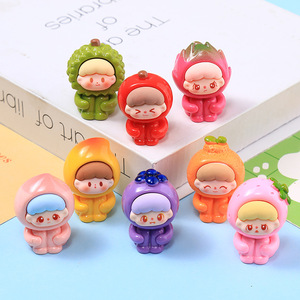Promotion nouveau 3D dessin animé Fruits résine Cub bijoux à bricoler soi-même accessoires matériel breloques décoration pour enfants jouets - Product Image 1