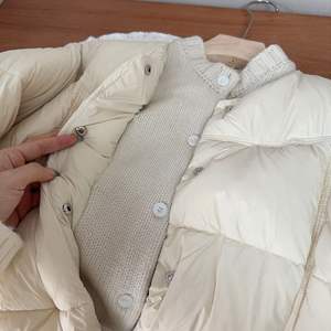 Parkas simples pour femmes de bureau, deux pièces, patchwork, court, pull femme, fin, chaud, tout-aller - Product Image 5