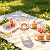 NH Factory Vente en gros Boîte de dessert transparente de qualité alimentaire pour animaux de compagnie 250ml 330ml 500ml Boîtes à gâteaux vides avec couvercles