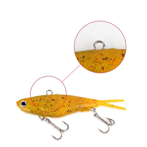 TGD Meilleur lot de 2 leurres souples <span class=keywords><strong>en</strong></span> TPR 20g 36g, appât VIB, leurres souples Isca, appât <span class=keywords><strong>en</strong></span> silicone Pesca, pêche hivernale - Product Image 4