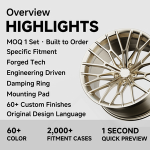 Rines <span class=keywords><strong>de</strong></span> Aleación Cóncavos Forjados Makstton FG-RE03 <span class=keywords><strong>de</strong></span> 16-22 Pulgadas, Personalizables para Autos <span class=keywords><strong>de</strong></span> Pasajeros, para BMW, Giulia, Benz, Audi - Product Image 1