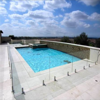 Balustrade en verre moderne réglable en acier inoxydable 304 316 pour villa, hôtel, appartement, clôture de piscine, noir, argent, or