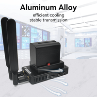 Extensor HDMI Inalámbrico 5.8G Mejorado, 200M de Alcance, 1080P 60Hz, IR Bidireccional, Doble Alimentación CC y Batería para Cámara, para Transmisiones en Vivo