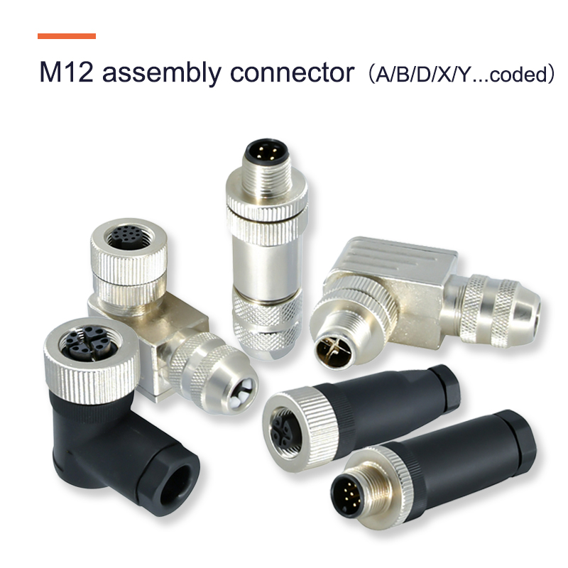IP68 M5 M8 M12 3 4pin 5pin 8pin 12pin PCB Panel Assembly Mold Circular Industrial Cable Connector