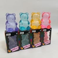 Ours en peluche anti-stress en TPR, jouet souple à rebond lent, compressible, pour la décompression transfrontalière