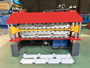 เครื่องม้วนกระเบื้องเหล็กสองชั้นแบบอัตโนมัติพร้อมเกียร์และแบริ่ง - Product Image 5
