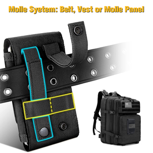 Werks wasserdichte Multi-Purpose-Tasche Telefonhülle, schwerlast Schleifenband Holsterbeutel taktische Molle-Telefongutel - Product Image 5