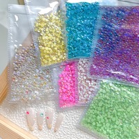 1440 pièces 3D coloré bulle perles sirène Nail Art breloques Aurora perles bonbons Caramel pierre mélange strass pour Nail Art