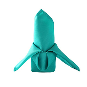 Serviettes de table modernes unies en polyester 48x48cm, nappes carrées pour hôtels, cafés, décorations de mariage - Product Image 1