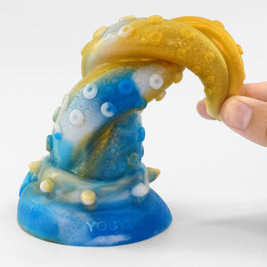Juguete Sexual Gigante Personalizado con Ventosa, Monstruo, Nuevo <span class=keywords><strong>Dildo</strong></span>, Pene de Silicona Líquida, Color Faak, <span class=keywords><strong>Dildo</strong></span> Pulpo - Product Image 2