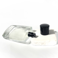 Flacon de parfum vide de luxe sur mesure, de forme rectangulaire, 100 ml, pour cosmétiques, vaporisateur de parfum