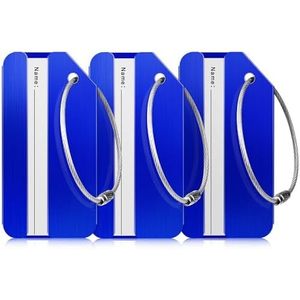 Etiquetas de Equipaje Personalizadas de Aleación de Zinc Metálico con Servicio de Grabado Láser, Etiquetas de Viaje Perfectas Antipérdida - Product Image 5