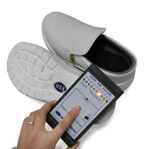 ALLESD Esd İletken Ayakkabılar Beyaz Yeni Tasarlanmış Elektronik Fabrikası Kanvas Yüzeyli ESD PVC Terlikler - Product Image 6