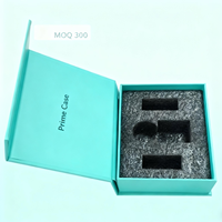 Boîtes à bonbons magnétiques pliables vides en carton rigide noir mat de luxe avec logo personnalisé de qualité supérieure
