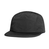 Casquette Vintage en Nylon à Cinq Panneaux, Style Streetwear, Visière Plate, Décontractée, Quotidienne, pour Skateboard, Non Structurée, Séchage Rapide, Chapeau de Camping, Fournisseur de Chapeaux