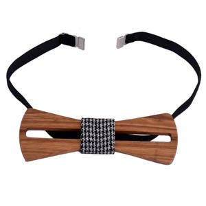 Vente en gros de nœuds <span class=keywords><strong>papillon</strong></span> en <span class=keywords><strong>bois</strong></span> creux à quantité minimale de commande bas avec boîte cadeau pour hommes - Product Image 6