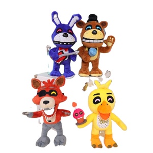 Nuovi arrivi FNAF film cartone animato Freddy Bear microfono Freddy pirata <span class=keywords><strong>lupo</strong></span> anatra peluche animali di peluche - Product Image 1