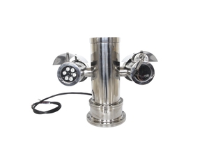 Netwerk explosieveilige PTZ roestvrijstalen CMOS <span class=keywords><strong>camera</strong></span> met 1 jaar garantie, IP68, nachtzicht, IR-licht en ruitenwisser - Product Image 3