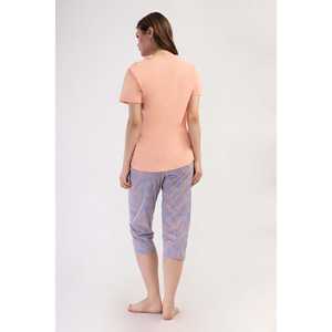 Combinaison de nuit ovale à manches courtes et col rond pour femme, taille XXL - Product Image 1